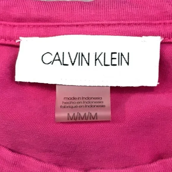 Calvin Klein Pink Dress Women's Size Medium Stretch Casual Sparkly - Picture 5 of 8